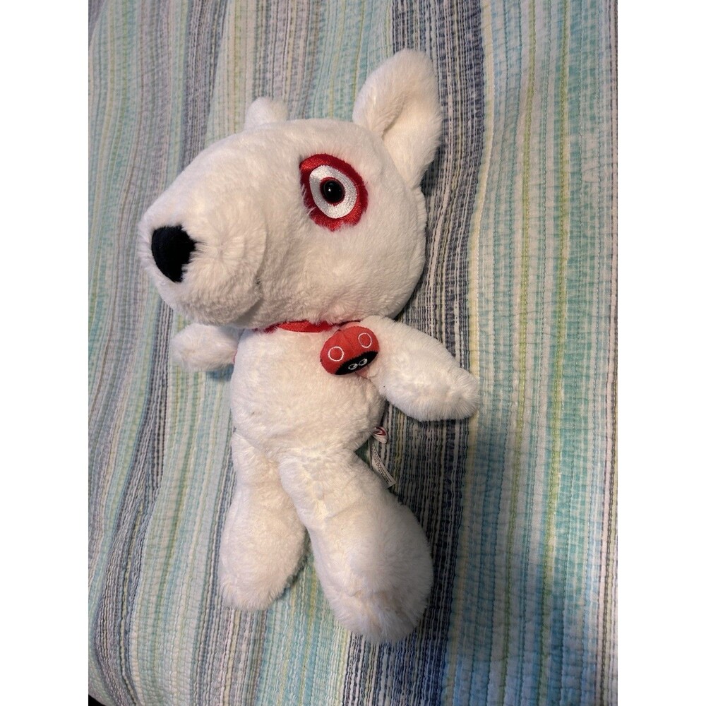Target Bullseye Target 10” Plush Dog Exclusive 2023 Exclusive Backpack w Ladybug